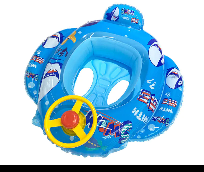 Thick Inflatable Baby Float with Safety Seat for Kids