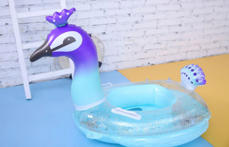 Thick Inflatable Baby Float with Safety Seat for Kids