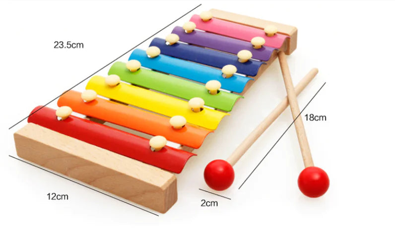 Wooden Kids Early Education Music Toy Xylophone