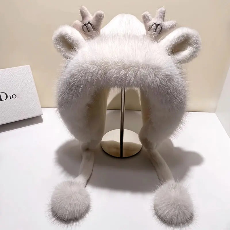 Women's Winter Plush Knitted Hat