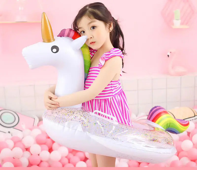 Thick Inflatable Baby Float with Safety Seat for Kids