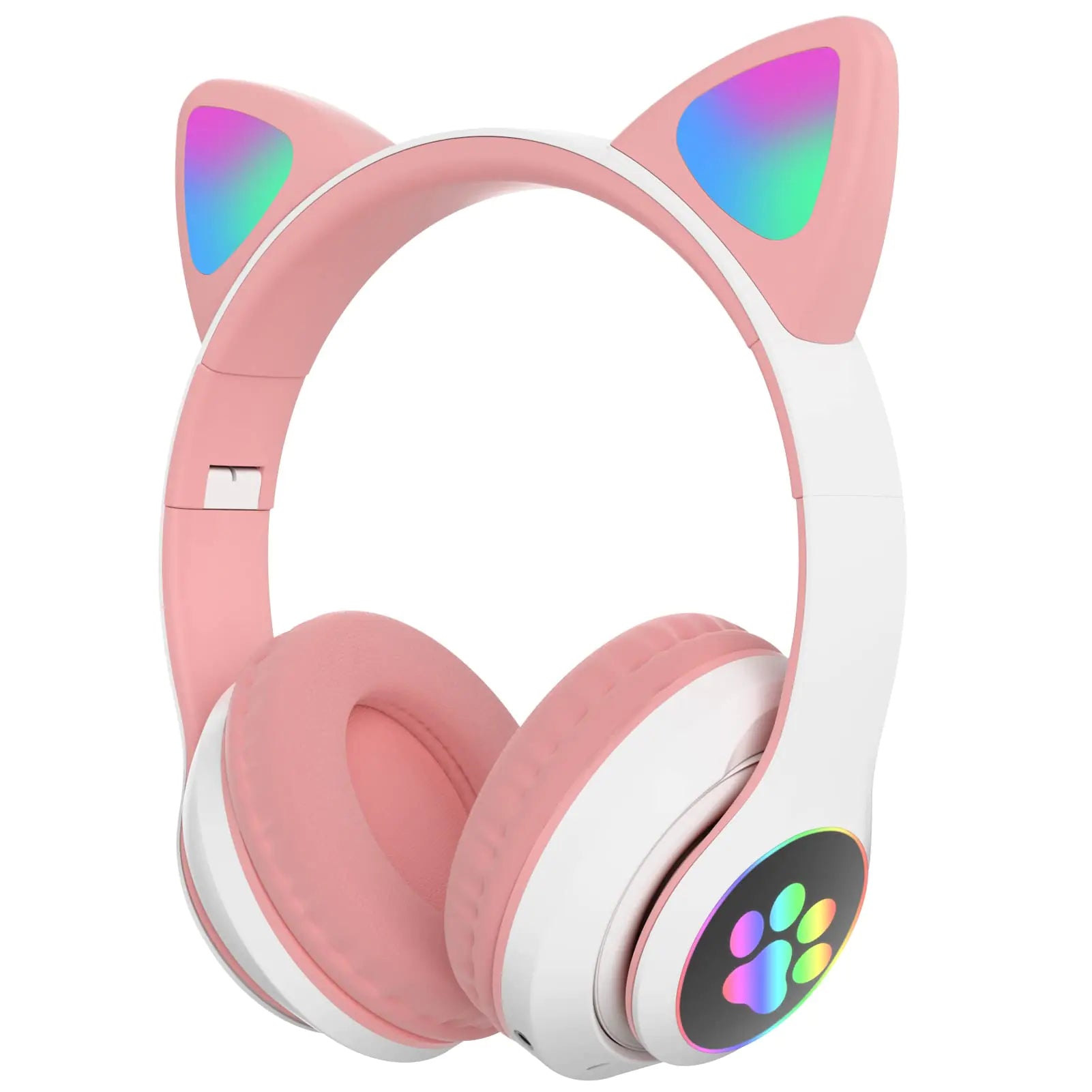 DVUIYYL Kids Bluetooth Headphones Bluetooth Headphones for Kids and Adults Kids Headphones Bluetooth with Microphone Cat Headphones for Girls and Boys